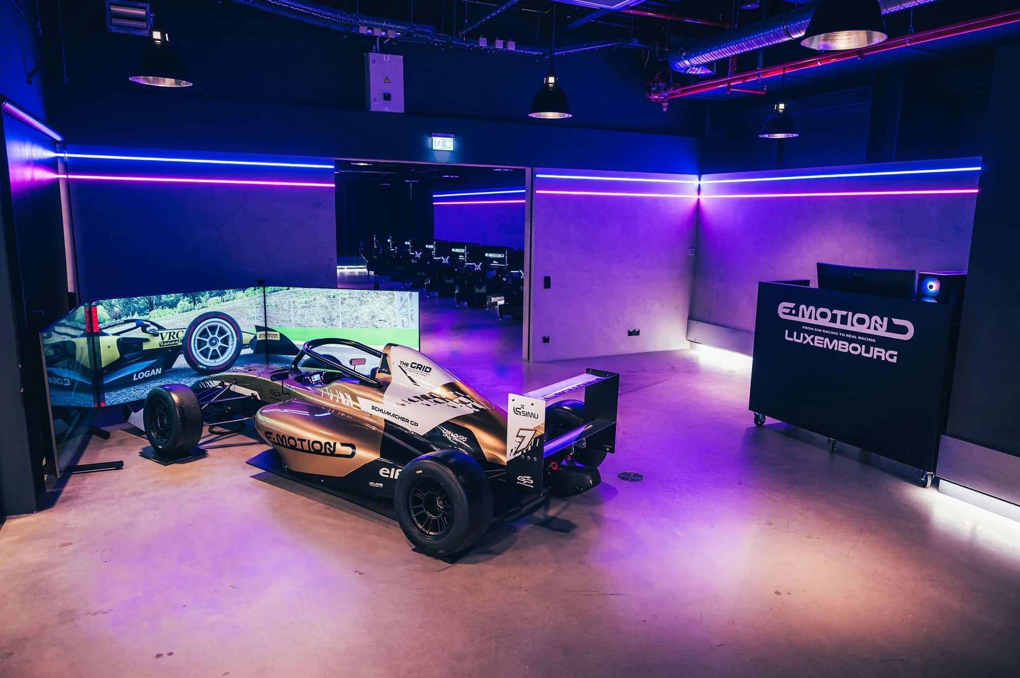 emotion Luxembourg Mall GridX Center Sim Racing Motorsport